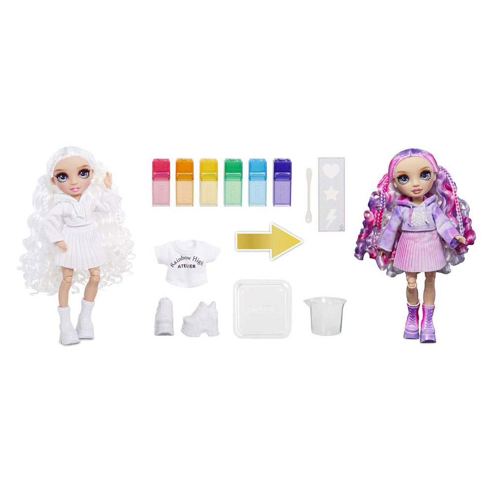 Rainbow High Aquarell & Create Fashion Doll – Lila Augen