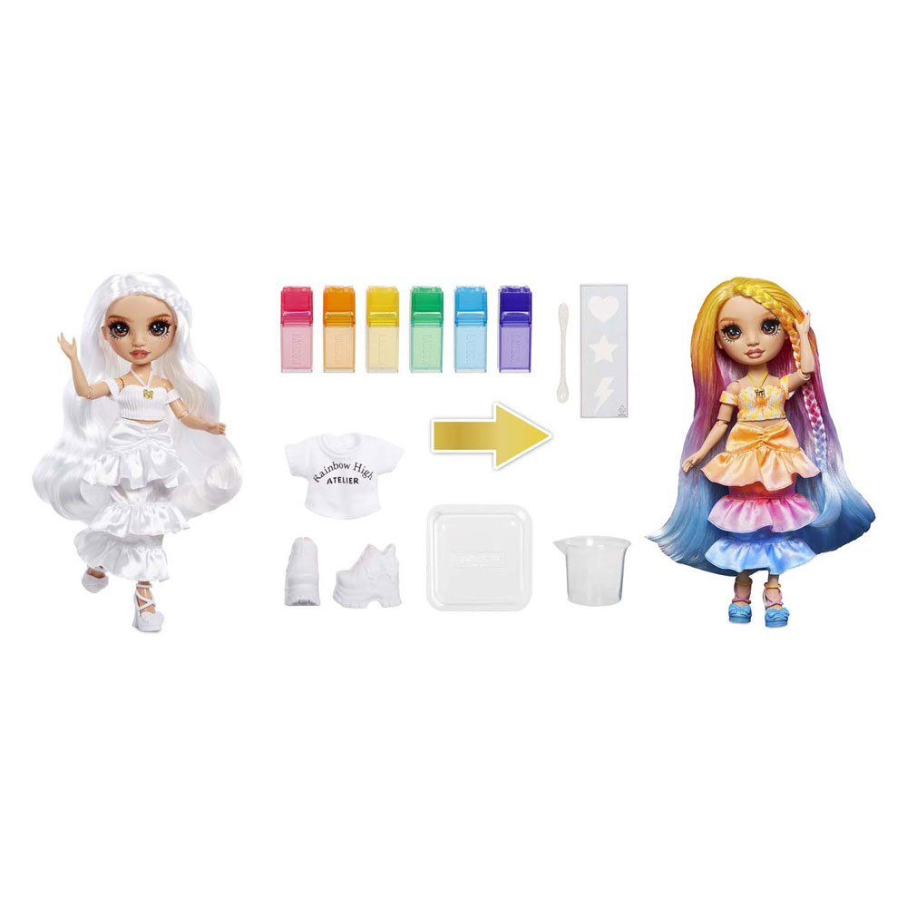 Rainbow High Aquarell & Create Fashion Doll – Braune Augen