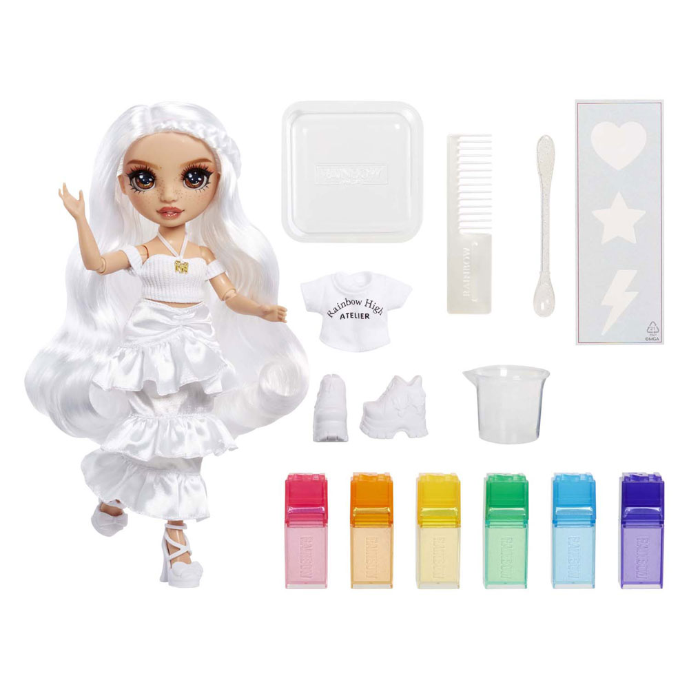 Rainbow High Aquarell & Create Fashion Doll – Braune Augen