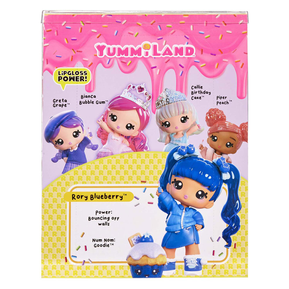 Yummiland Große Puppe + Lipgloss-Tier – Rory Blueberry