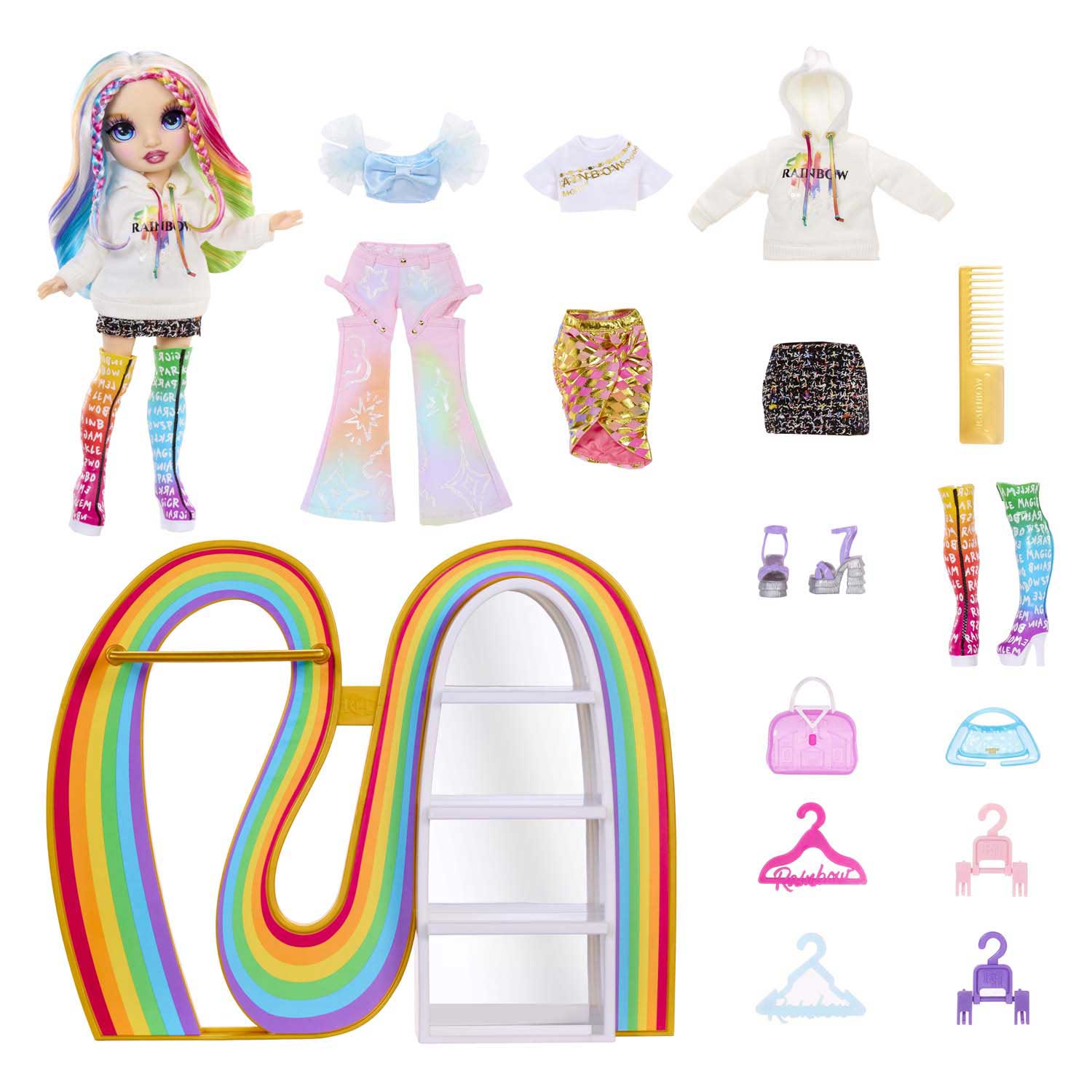 Rainbow High Amayas Regenbogenschrank-Spielset