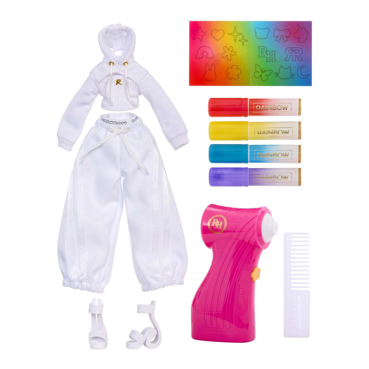 Rainbow High Air Brush & Create Fashion Pop – Grüne Augen