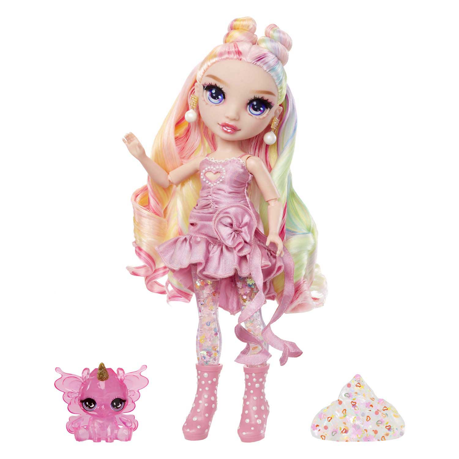 Rainbow High Glitzer-Schleim-Modepuppe – Bella