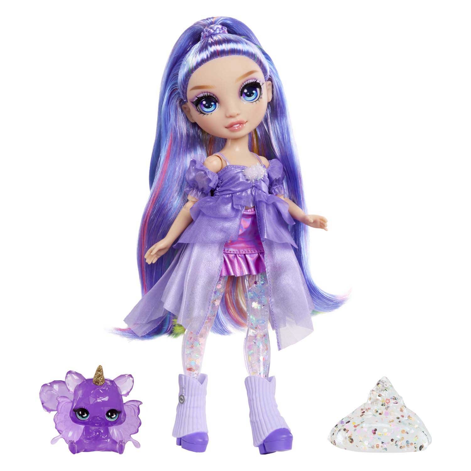 Rainbow High Modepop met Slijm - Violet