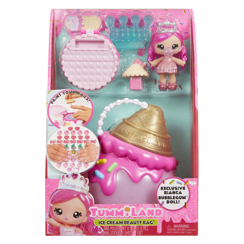 Kosmetiktasche-Spielset + Lipgloss-Pop – Eiscreme-Kosmetiktasche