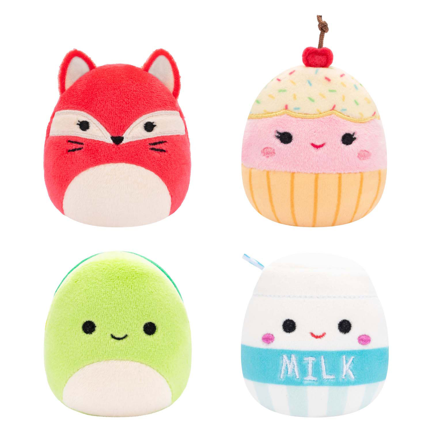 Peluche câlin Squishmallows - Micromallows, paquet de 4