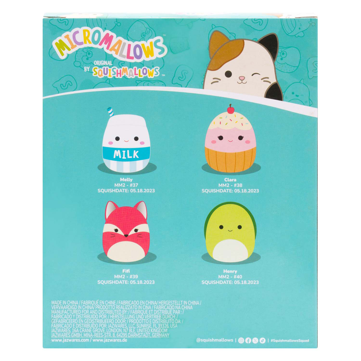 Squishmallows Plüschtier – Micromallows, 4er-Pack