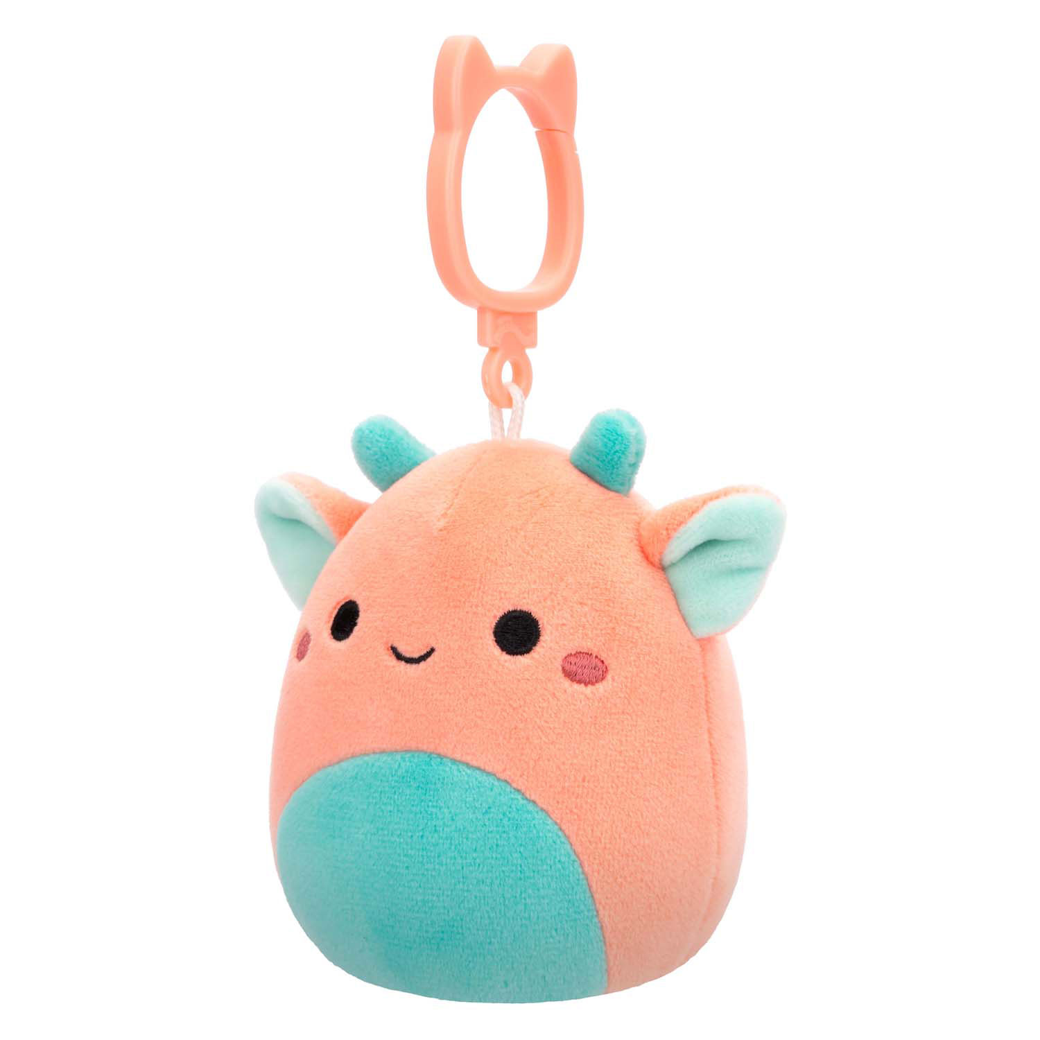 Squishmallows Porte-clés en peluche – Chitra Aqua Goblin, 8 cm