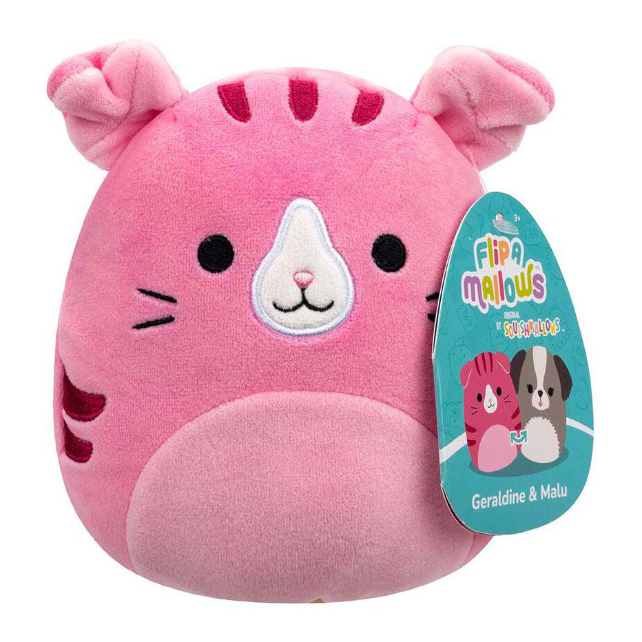 Peluche Squishmallows Flipmallows - Géraldine & Malu, 11 cm
