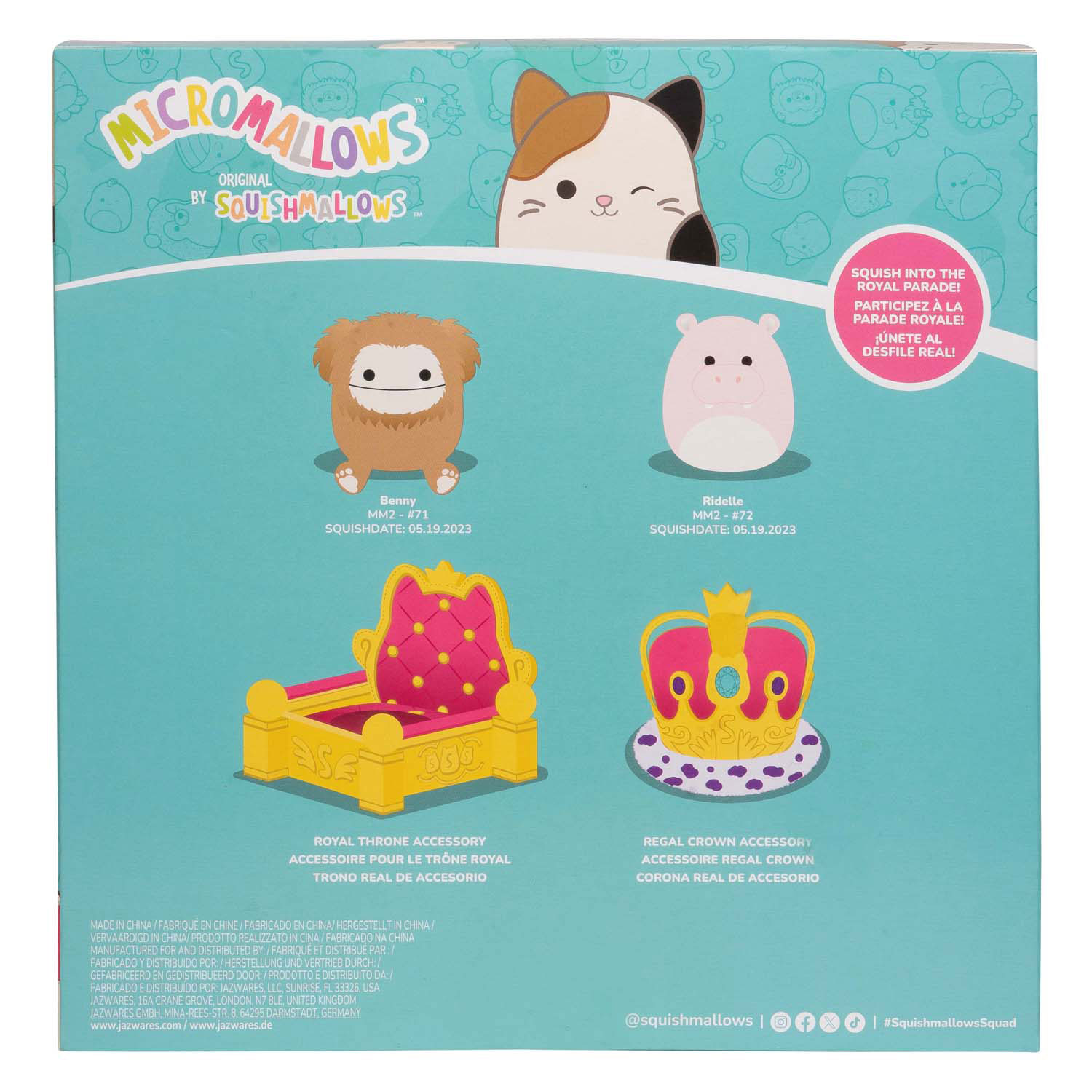 Squishmallows Knuffel Pluche Micromallows - Parade Float, 4dlg.