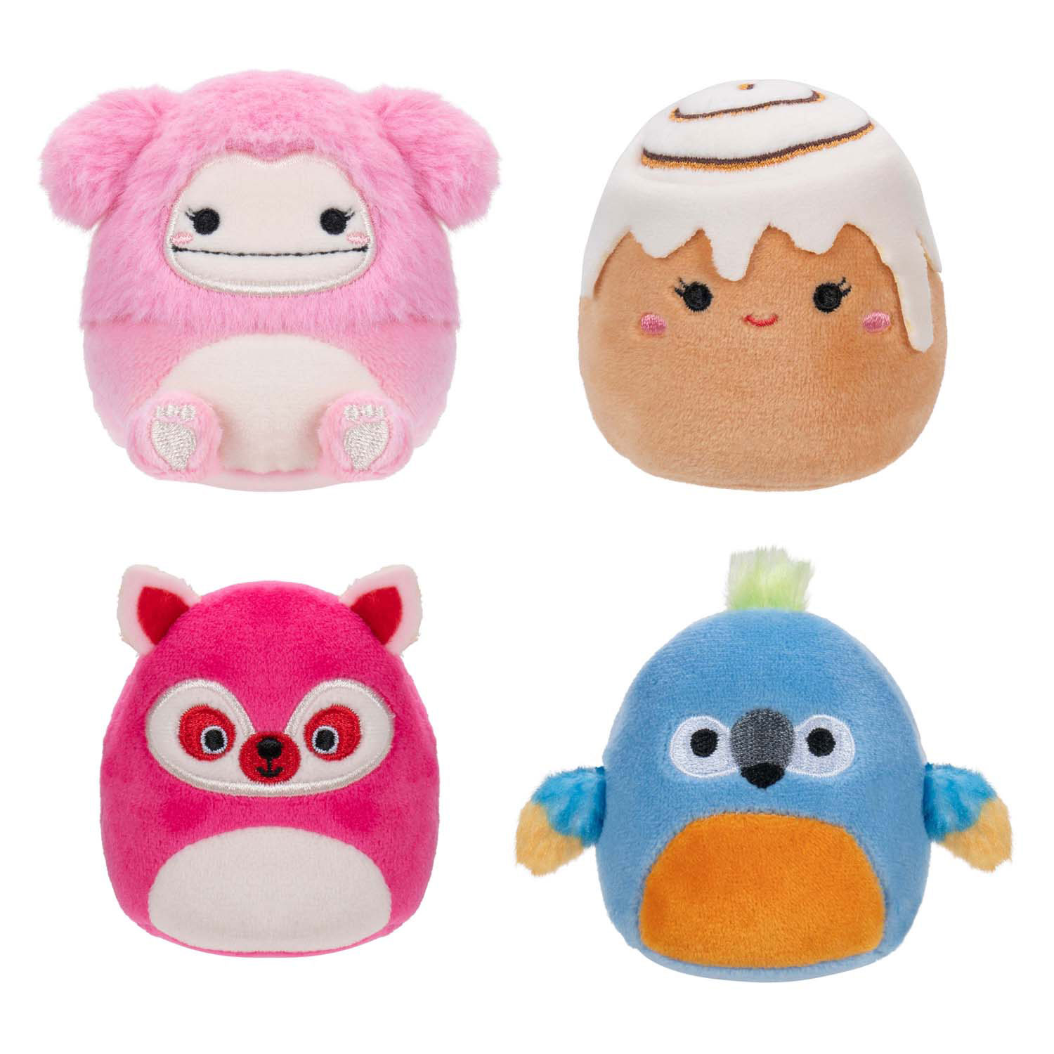 Squishmallows Knuffel Pluche - Micromallows Chanel, Brina, Lucia, Tenise, 4-Pack