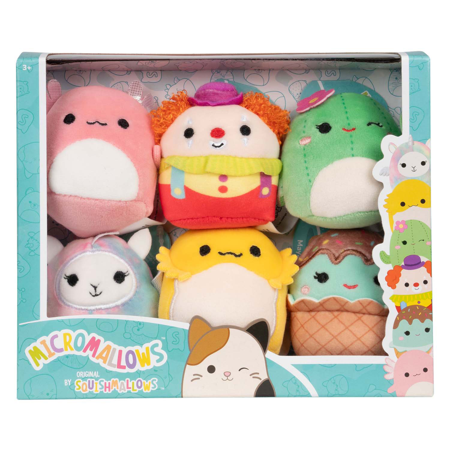 Squishmallows Knuffel Pluche - Micromallows Archie, Maya, Maritza, Bimbi, Rodry, Lucy, 6-Pack