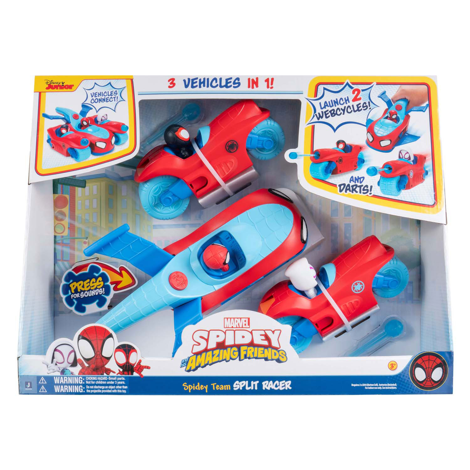 Spidey Team Split Racer 3in1 Voertuig