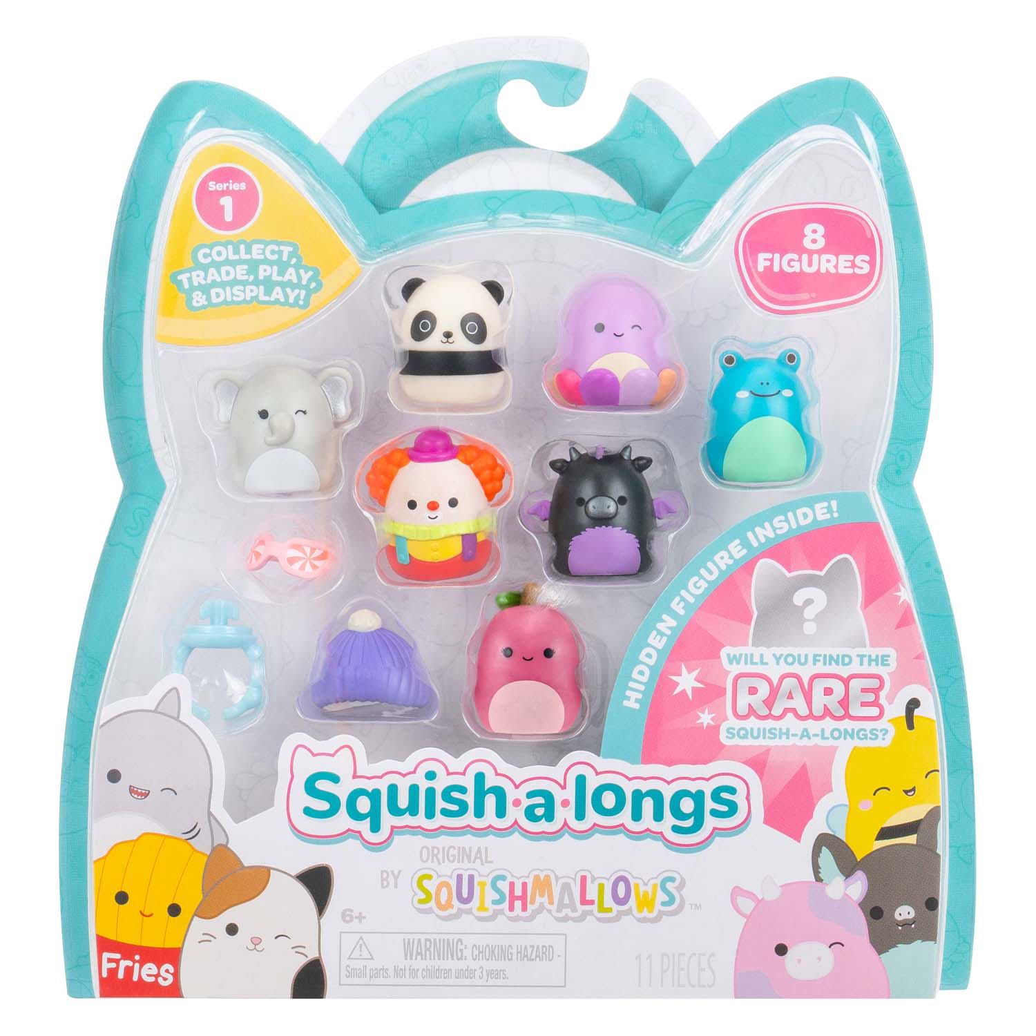 Squishmallows Squish-a-longs Speelfiguren - Style 1 , 8dlg.