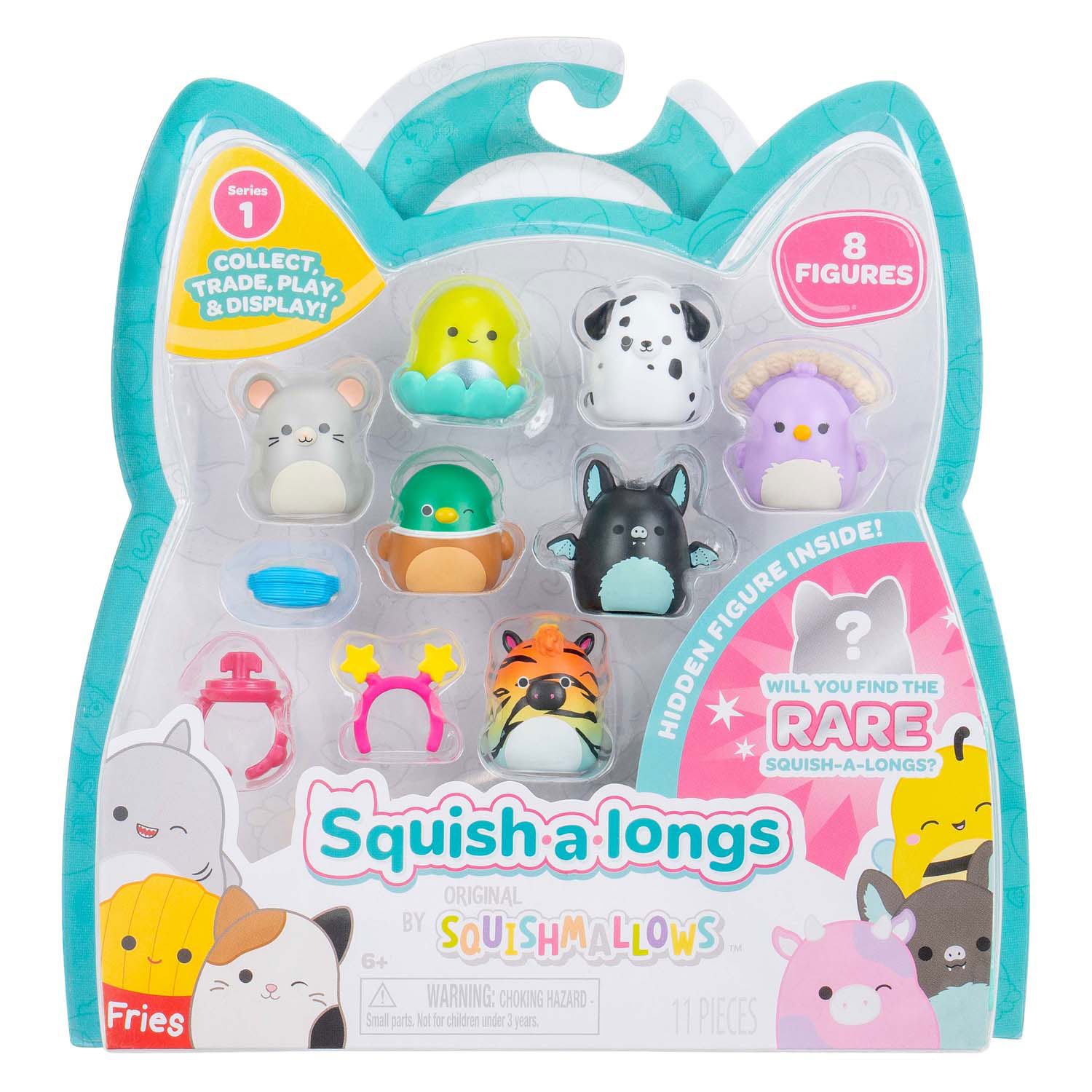 Figurines Squishmallows Squish-al-longs - Style 2, 8 pcs.