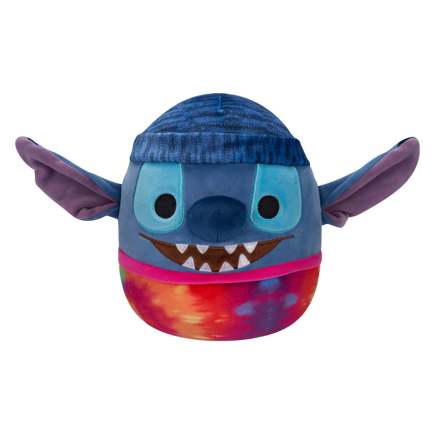 Squishmallows Knuffel Pluche - Disney Stitch met Beanie Tie Dye, 20cm