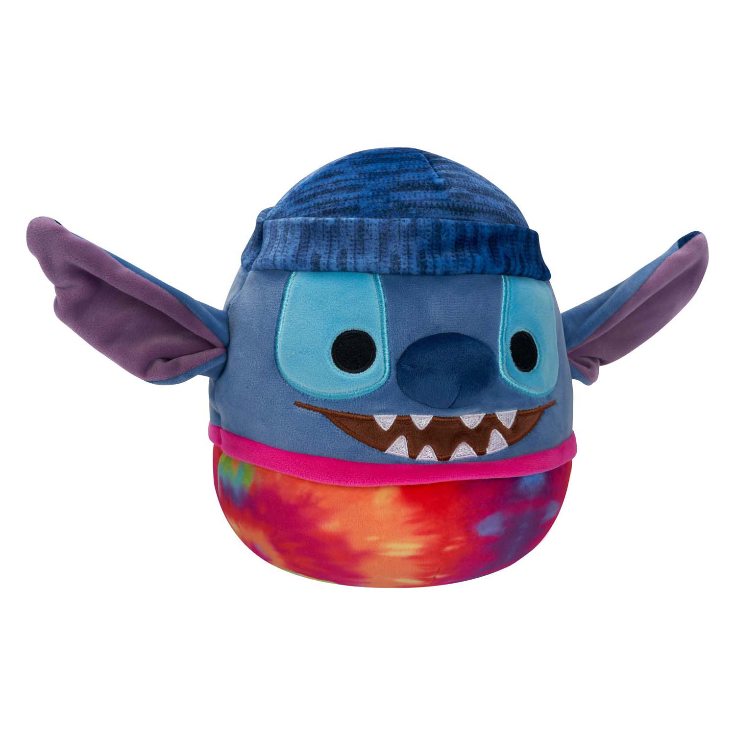 Squishmallows Knuffel Pluche - Disney Stitch met Beanie Tie Dye, 20cm