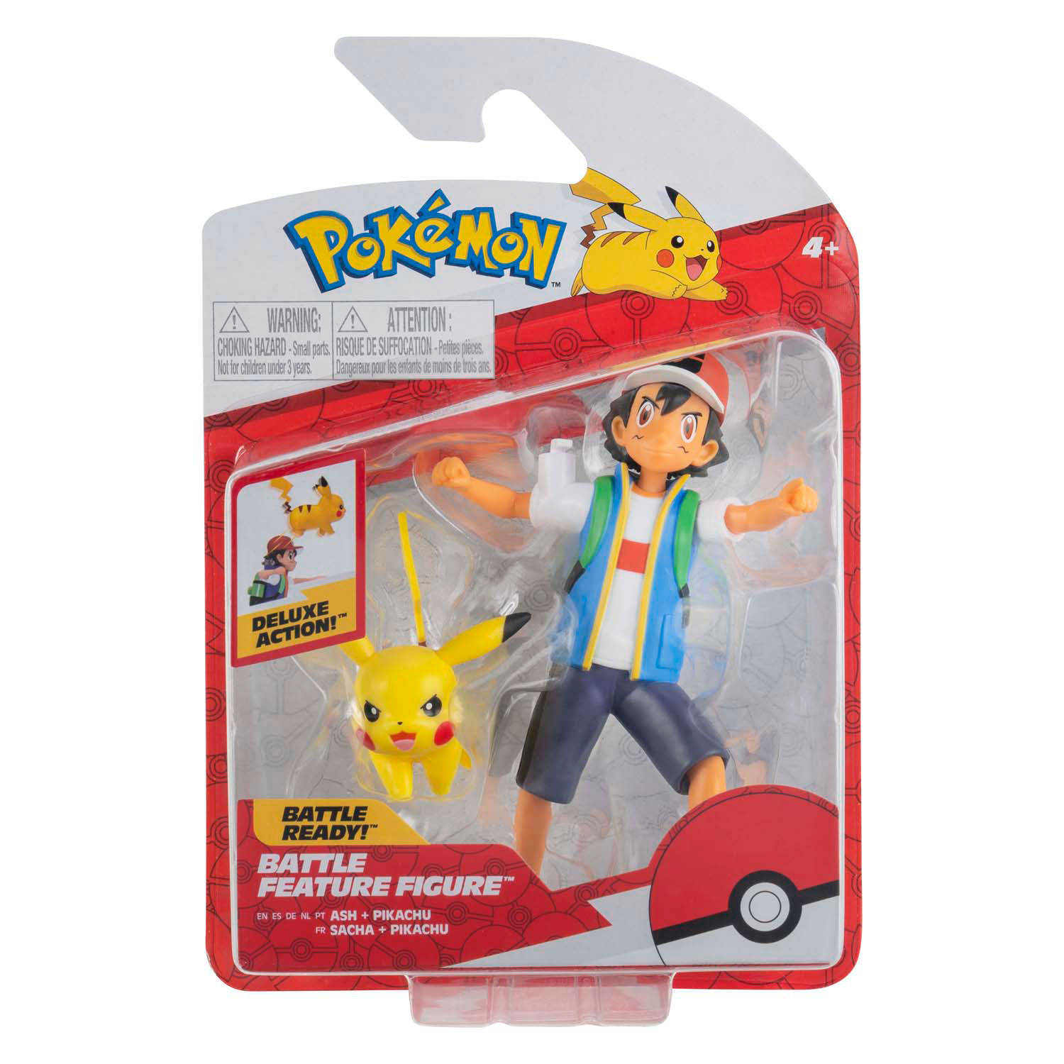 Pokémon Battle Feature Figuur - Ash & Pikachu