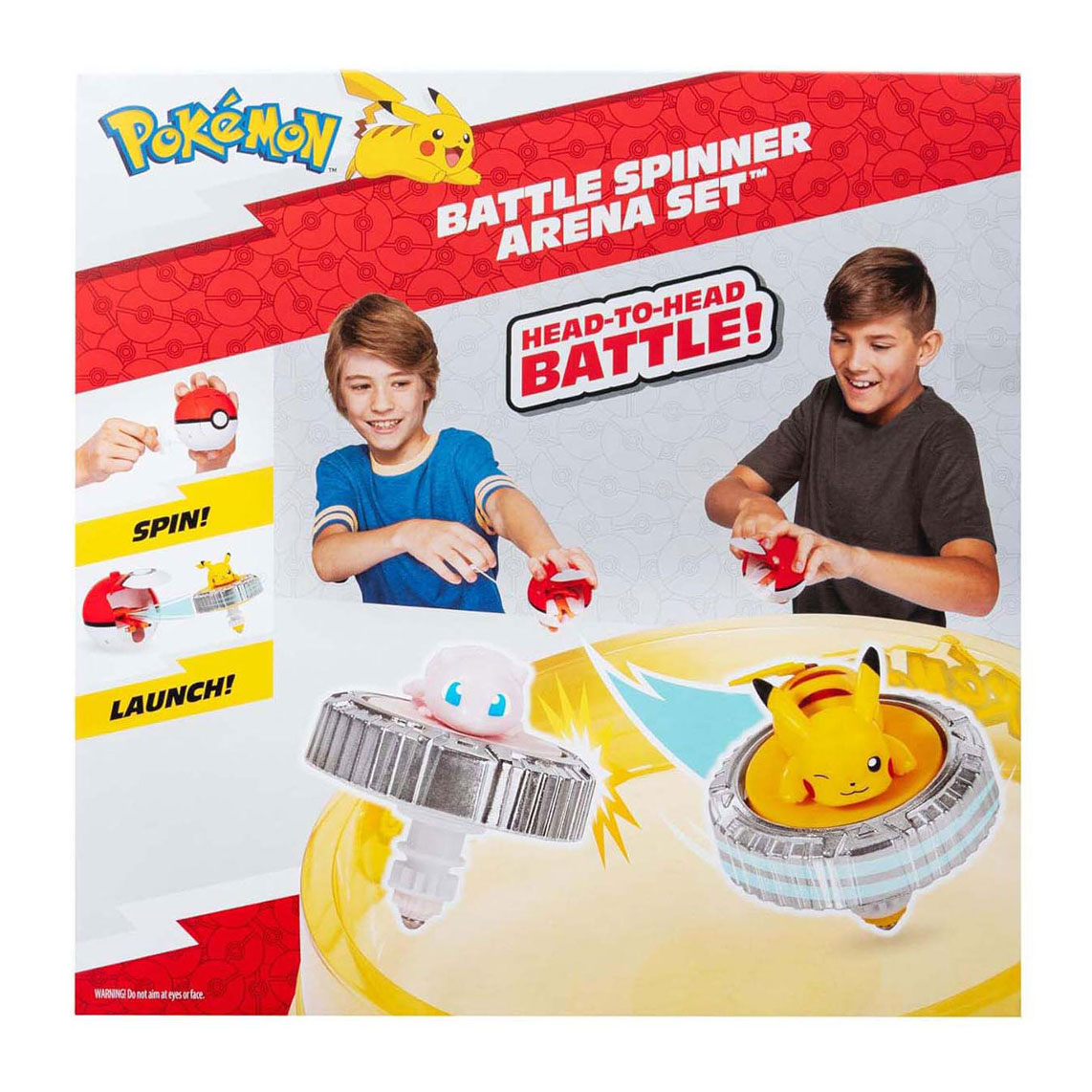 Pokémon Battle Spinners met Stadion Pikachu en Mew Speelset