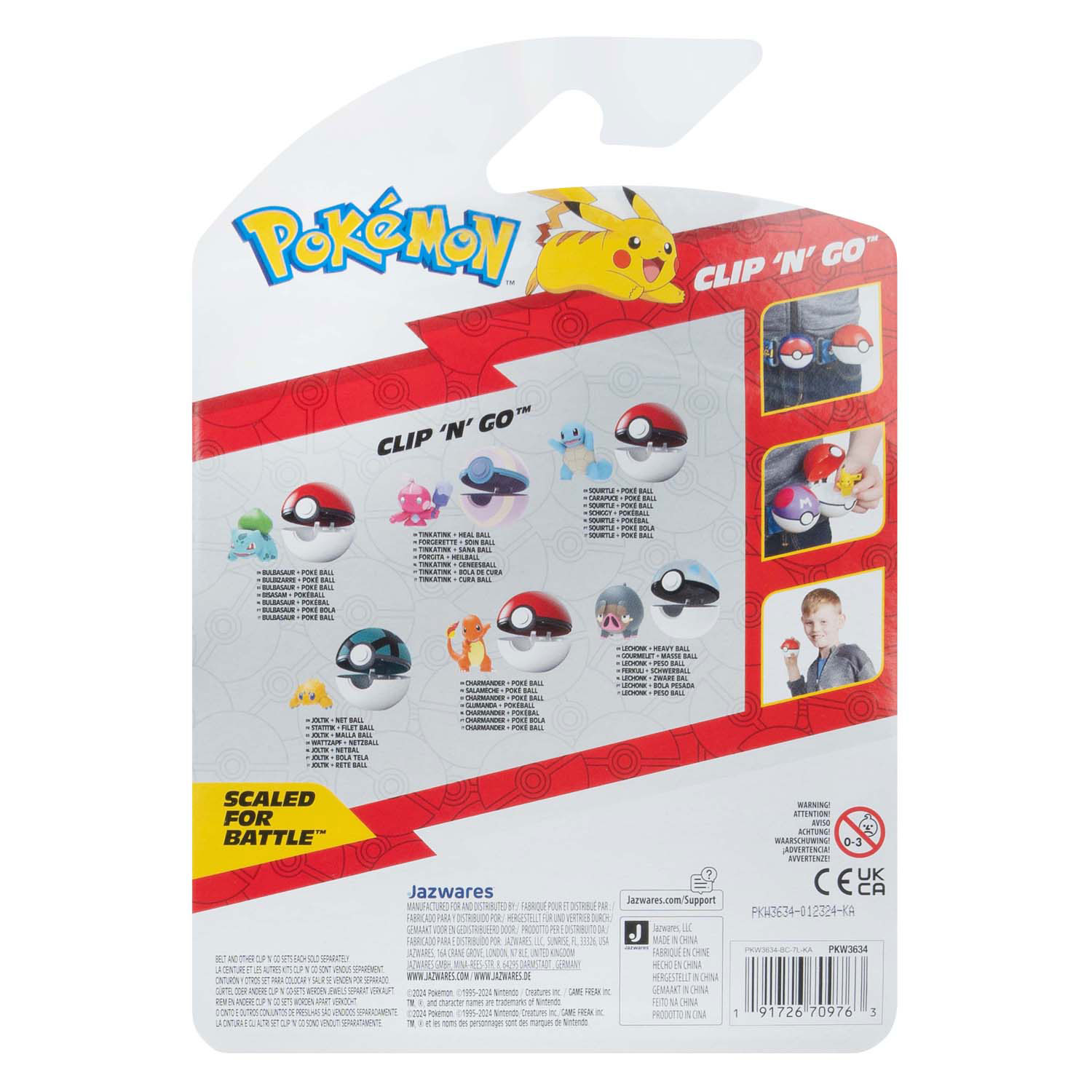 Pokémon - Clip N Go Bulbasaur met Pokébal