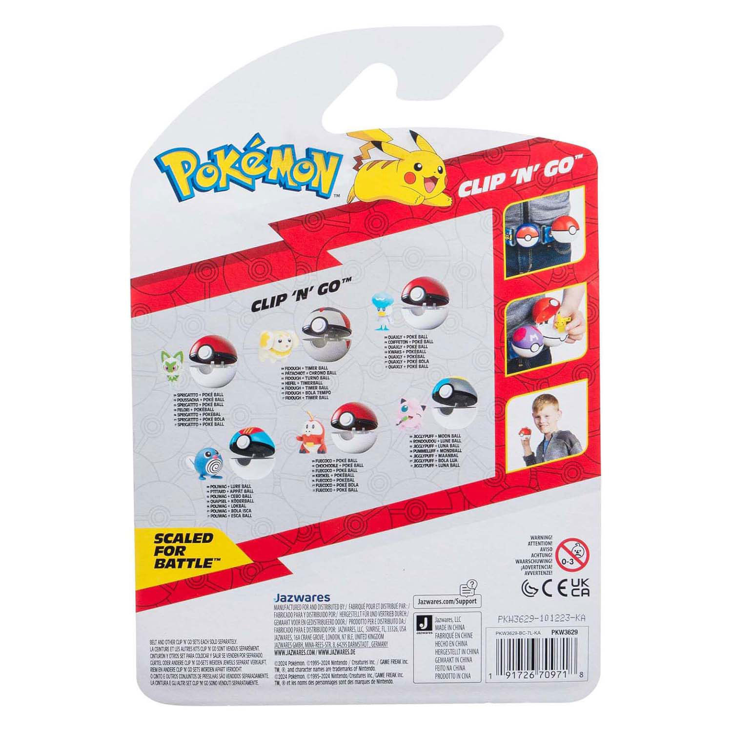 Pokémon - Clip N Go Sprigatito Repeat Ball