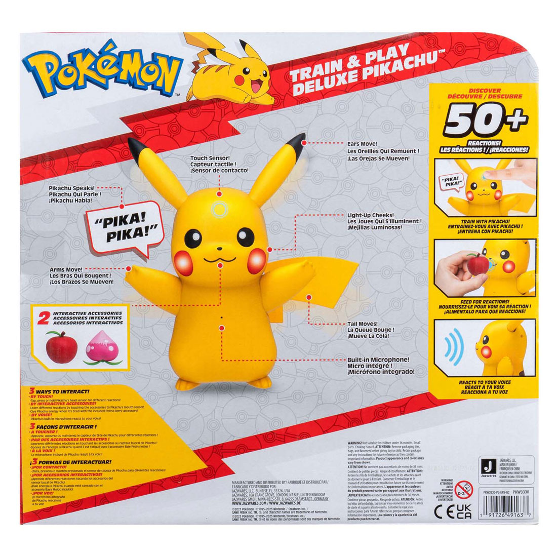Pokémon - Deluxe Train & Play Pikachu Speelset