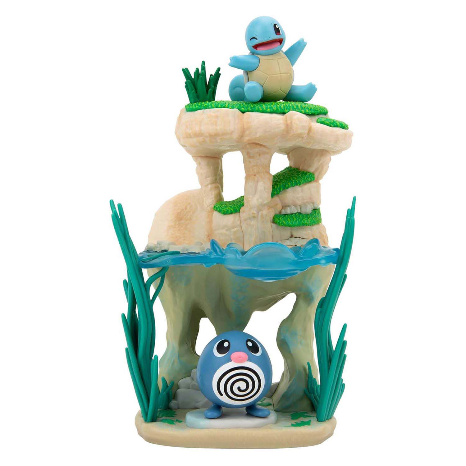 Pokémon Environment Figuren Set - Poliwag & Squirtle