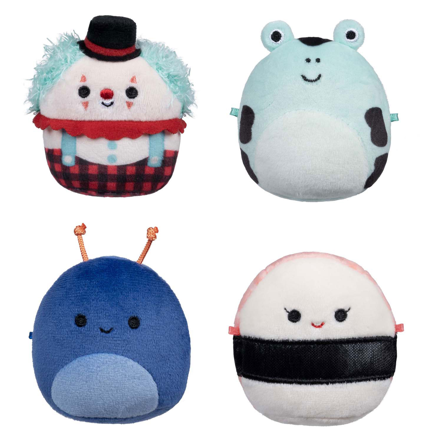 Squishmallows Knuffel Pluche Micromallows - Solenn, Dear, Preeti, Ukee, 4-pack
