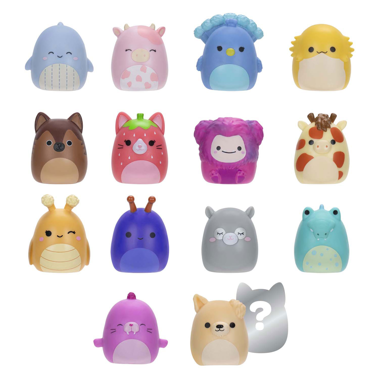 Squishmallows - Figurines jouets Squish-a-longs 2, 14 pièces.