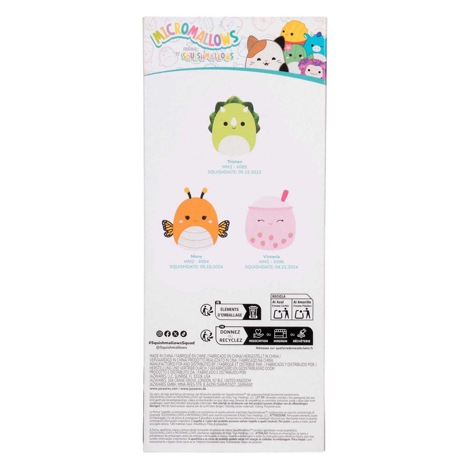 Squishmallows Knuffels Micromallows, 3dlg.
