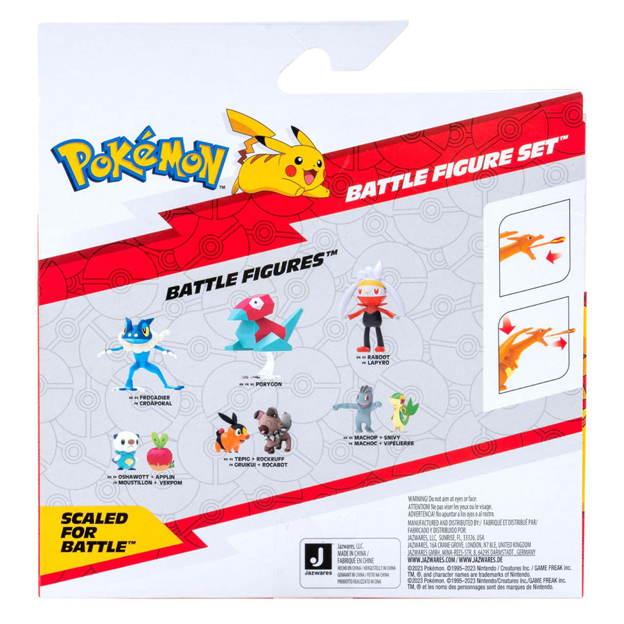 Coffret de figurines Pokémon Battle Feature - Glurak et Pikachu - 2dlg.