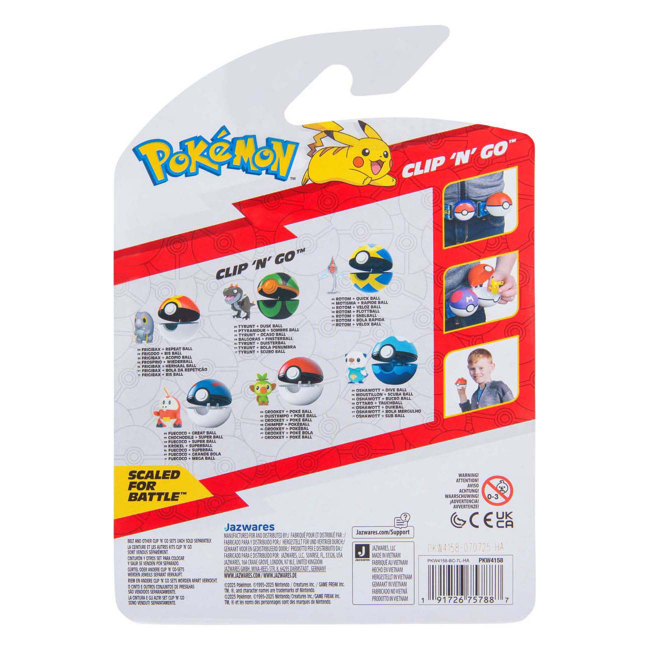 Pokémon Clip 'N' Go Oshawott Dive Ball