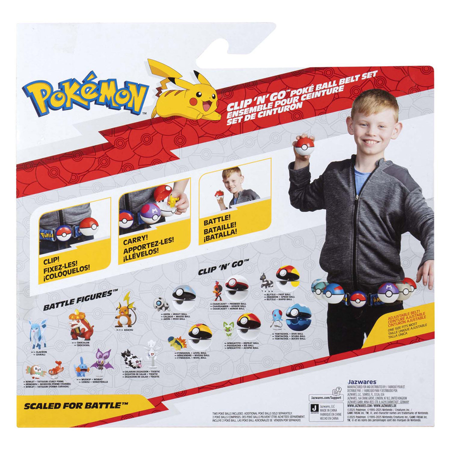 Pokémon Clip 'N' Go Met Riem Speelset Chimchar Quick Ball