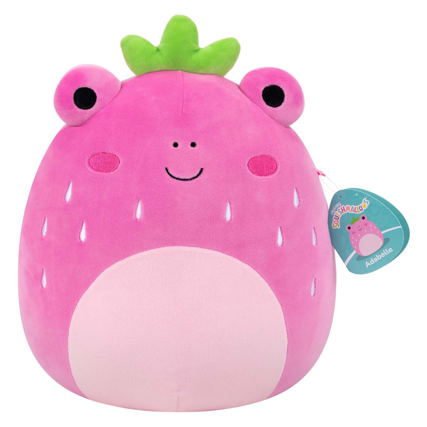 Squishmallows Knuffel Pluche - Adabelle the Pink Strawberry Frog - 30cm