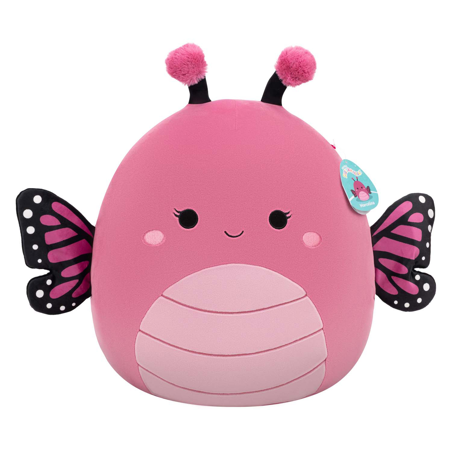 Squishmallows Knuffel Pluche - Marcelina the Pink Monarch Butterfly - 40cm