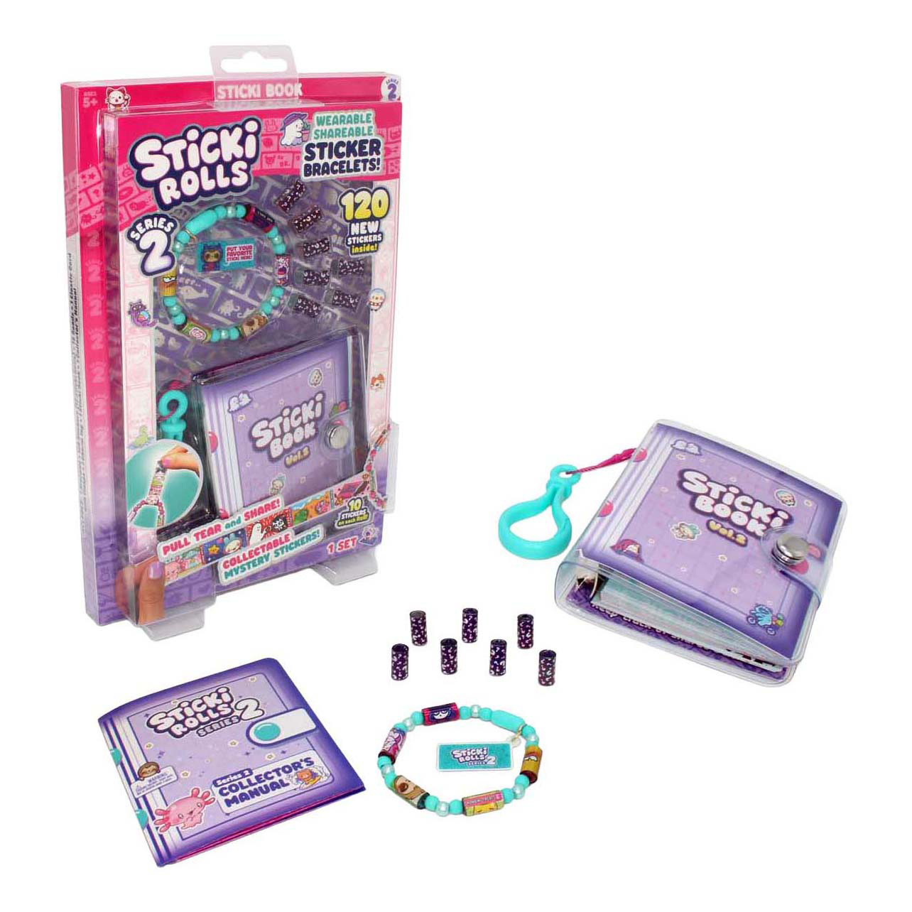 Sticki-Buch und Armband mit 120 Stickern