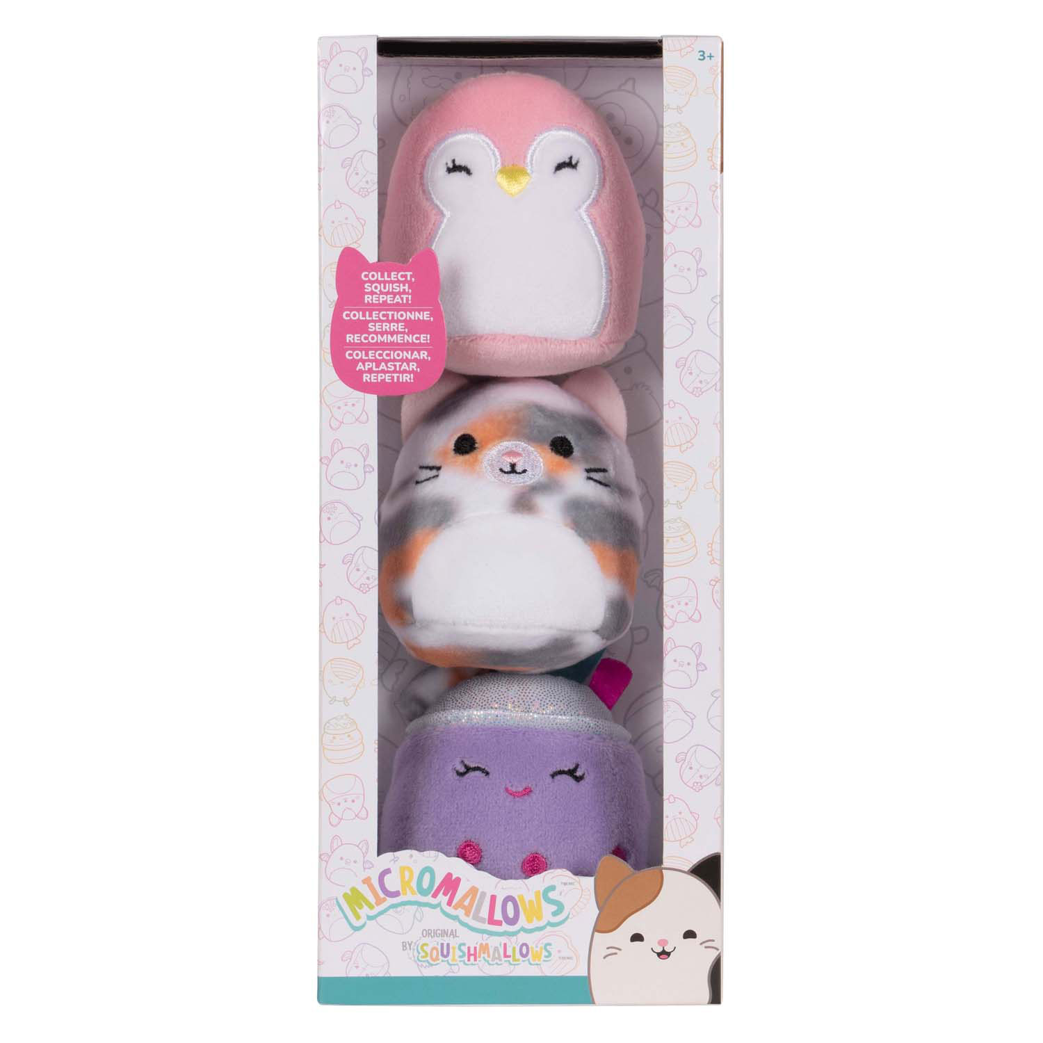 Peluche Squishmallows Micromallows - Piper, Niamh, Tahoe 3dlg.