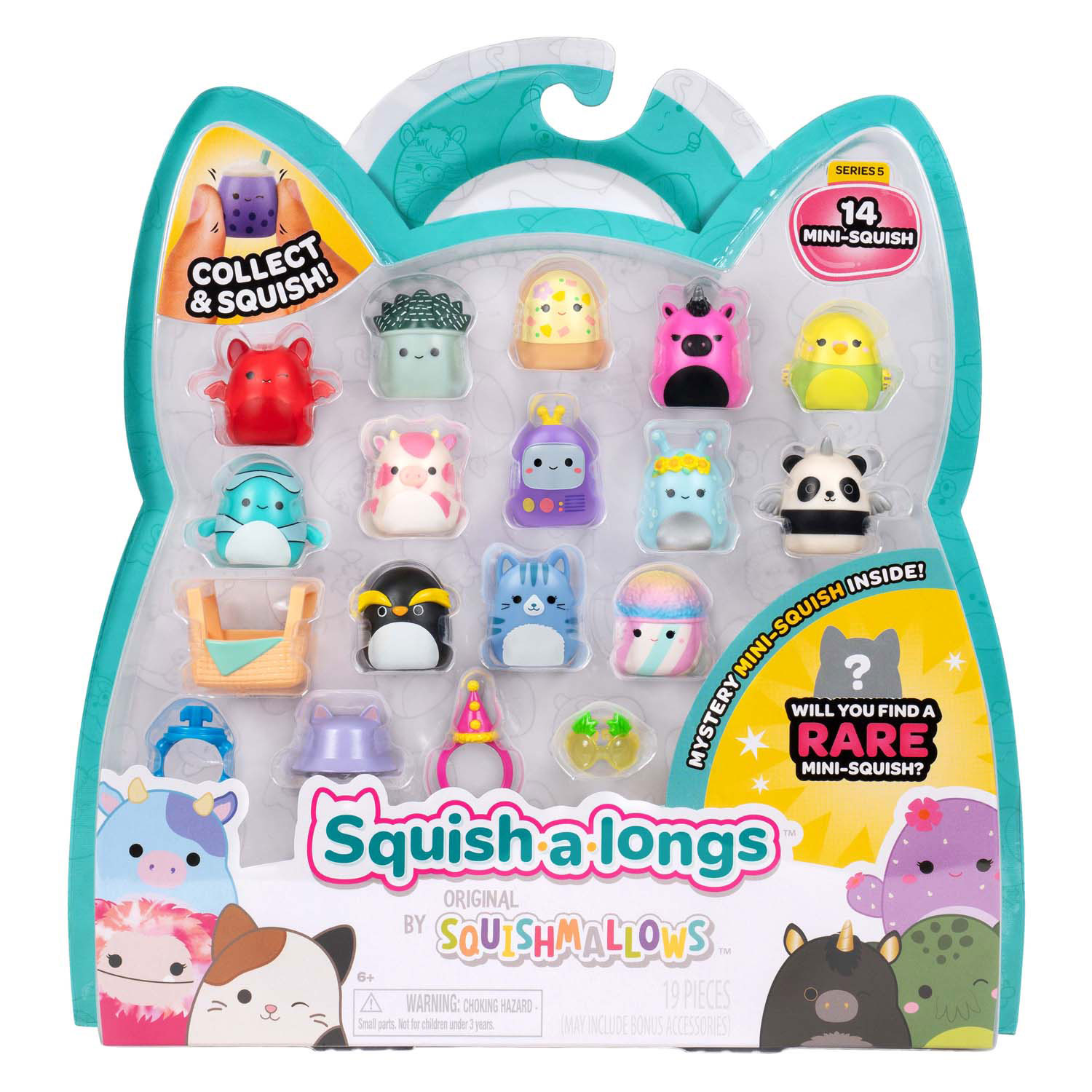 Squishmallows Squish-a-longs Speelfiguren Style 1 - 14dlg.