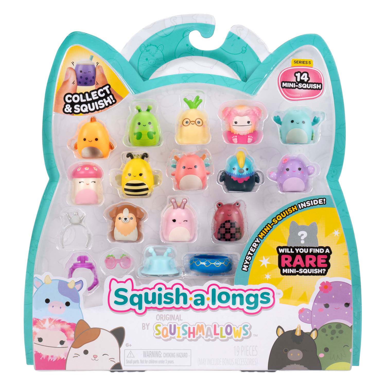 Squishmallows Squish-a-longs Speelfiguren Style 2 - 14dlg.