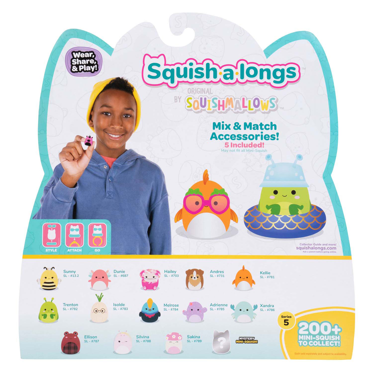 Squishmallows Squish-a-longs Speelfiguren Style 2 - 14dlg.