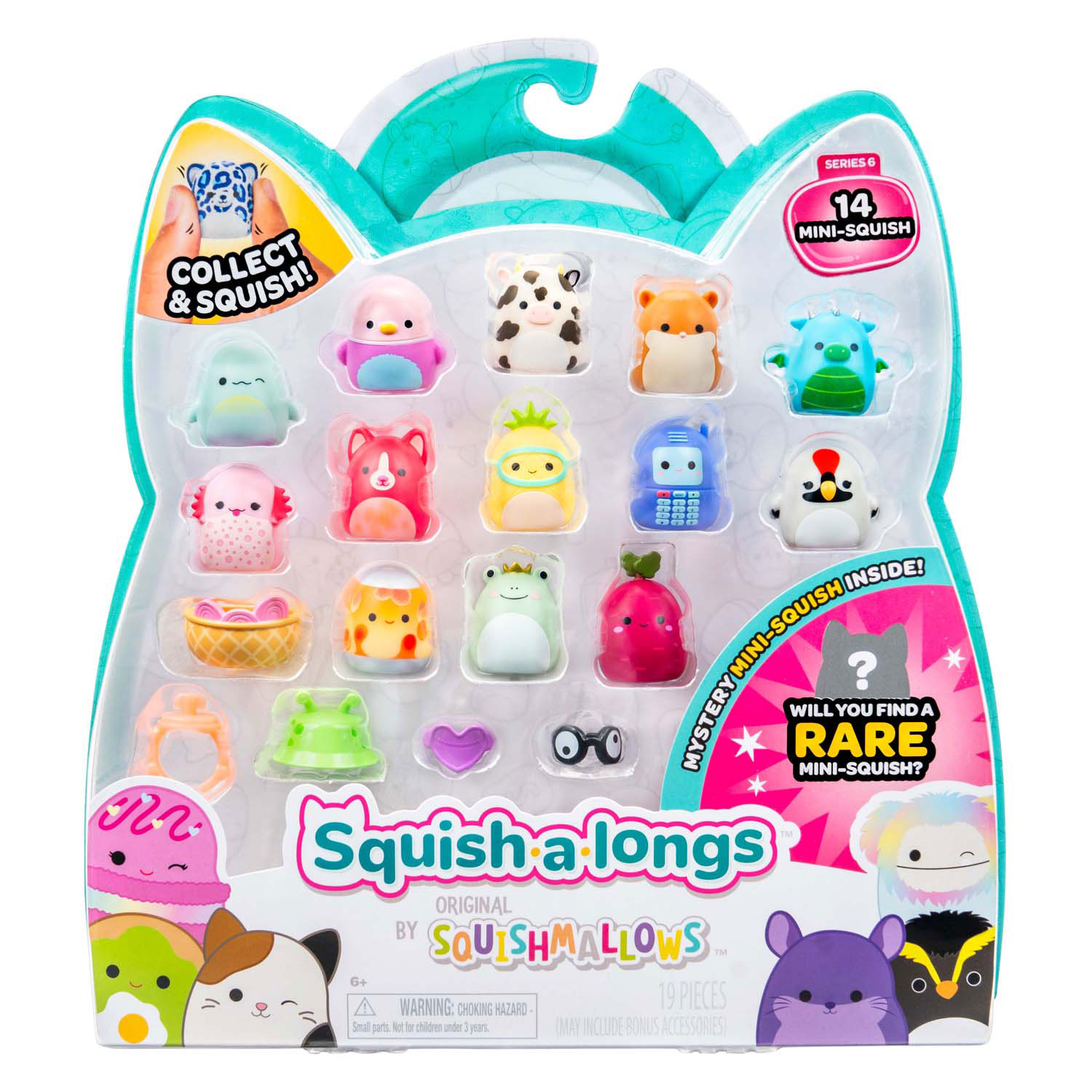 Squishmallows Squish-a-longs Speelfiguren Style 1 - 14dlg.