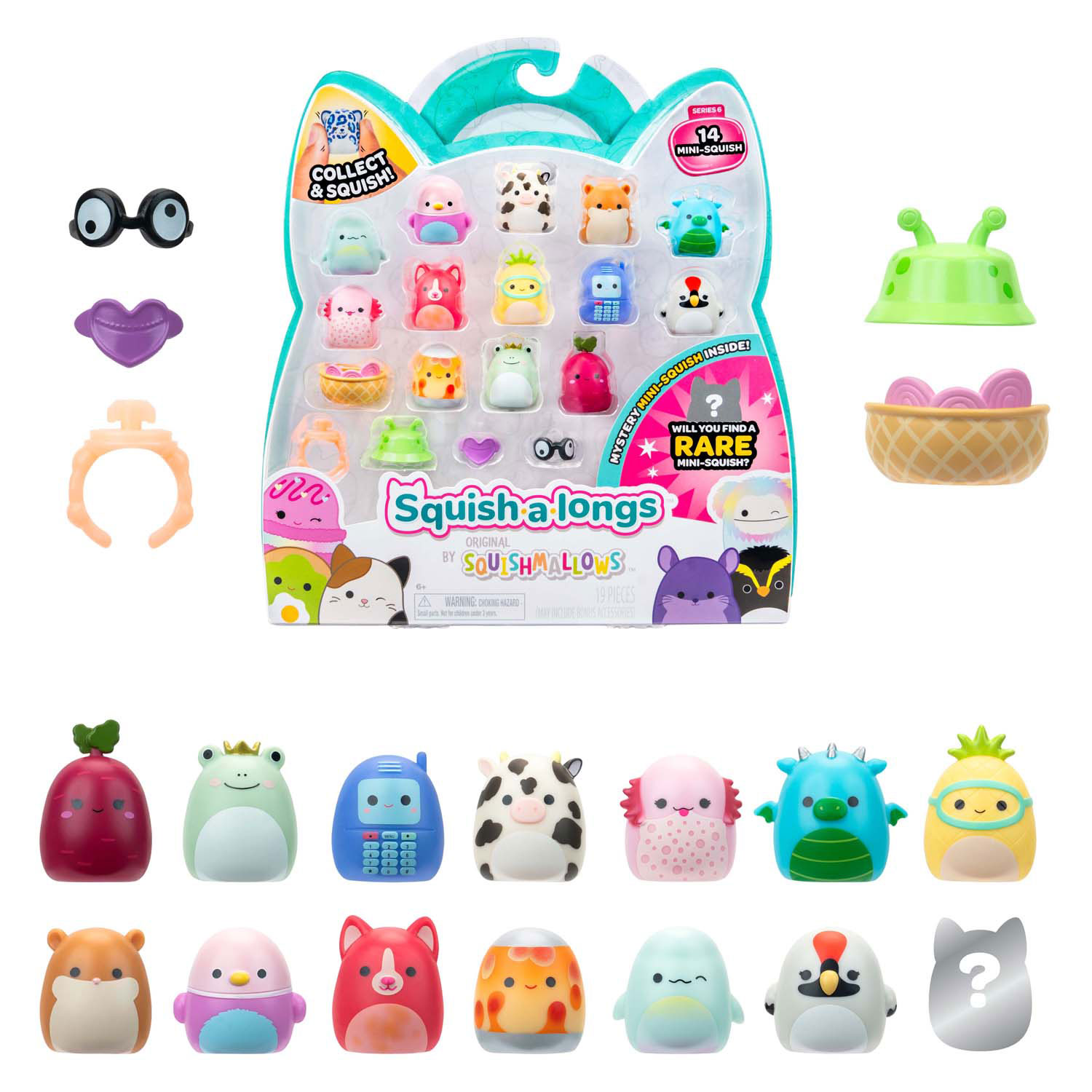 Squishmallows Squish-a-longs Speelfiguren Style 1 - 14dlg.