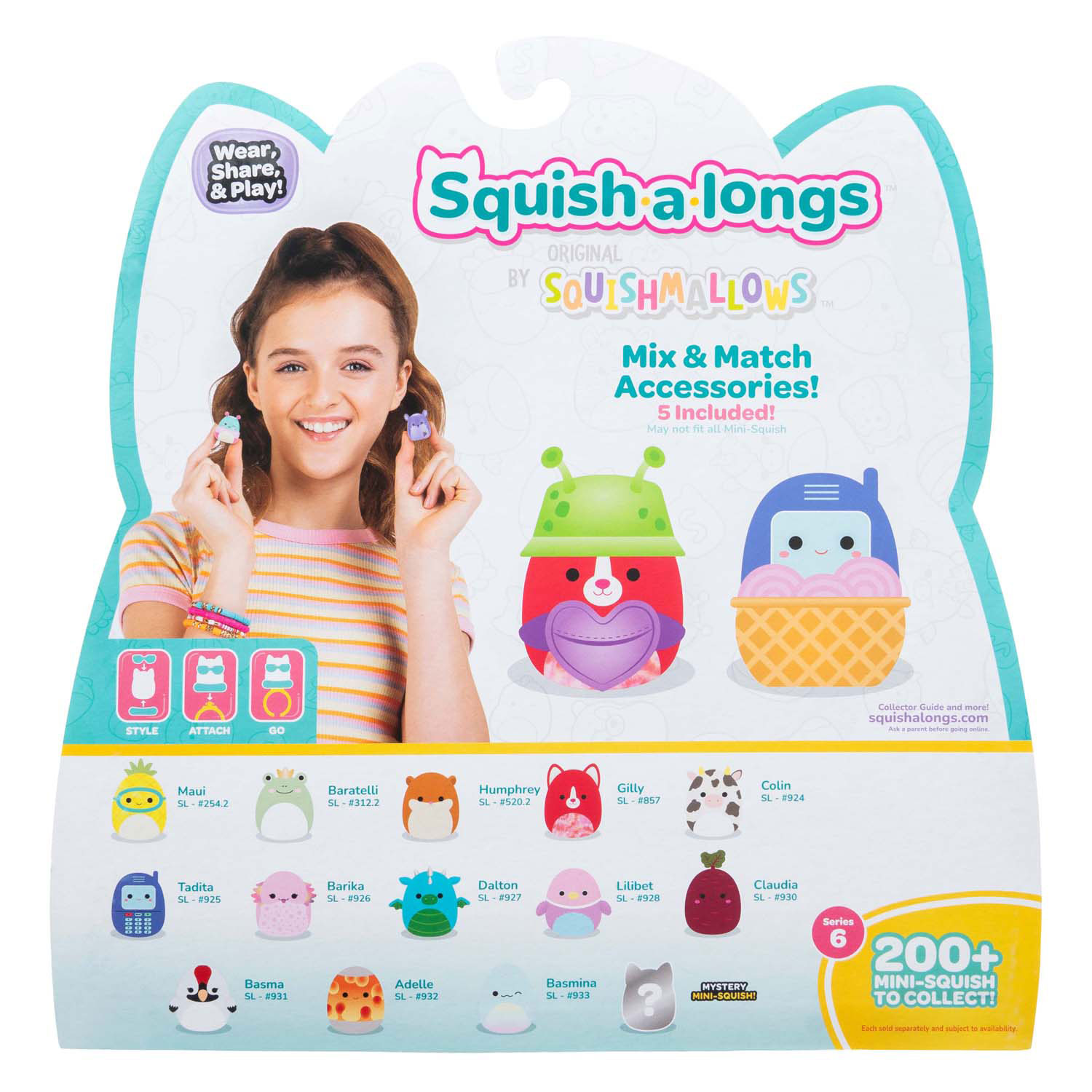 Squishmallows Squish-a-longs Speelfiguren Style 1 - 14dlg.