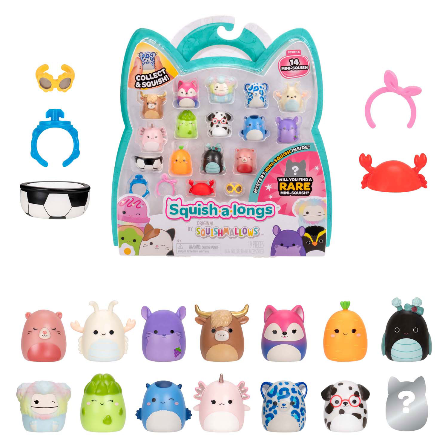 Squishmallows Squish-a-longs Speelfiguren Style 2 - 14dlg.