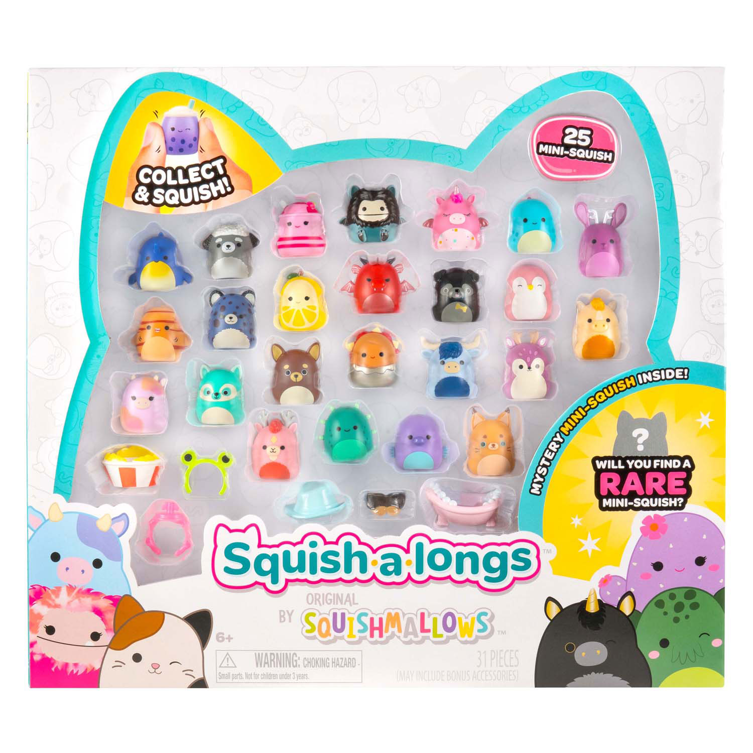 Squishmallows Squish-a-longs Speelfiguren Style 1 - 25dlg.