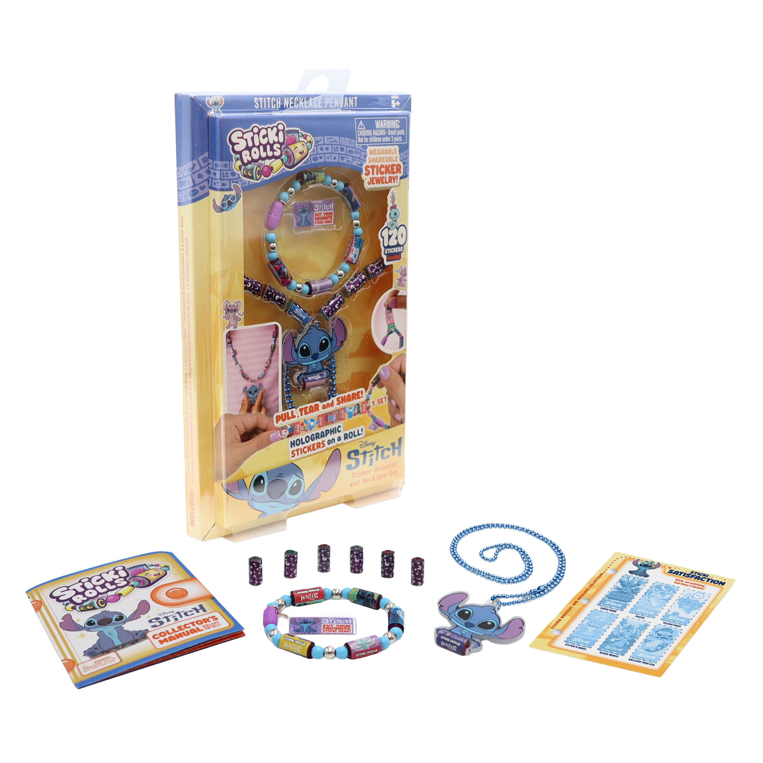 Sticki Rolls Stitch mit Armband - 120 Aufkleber