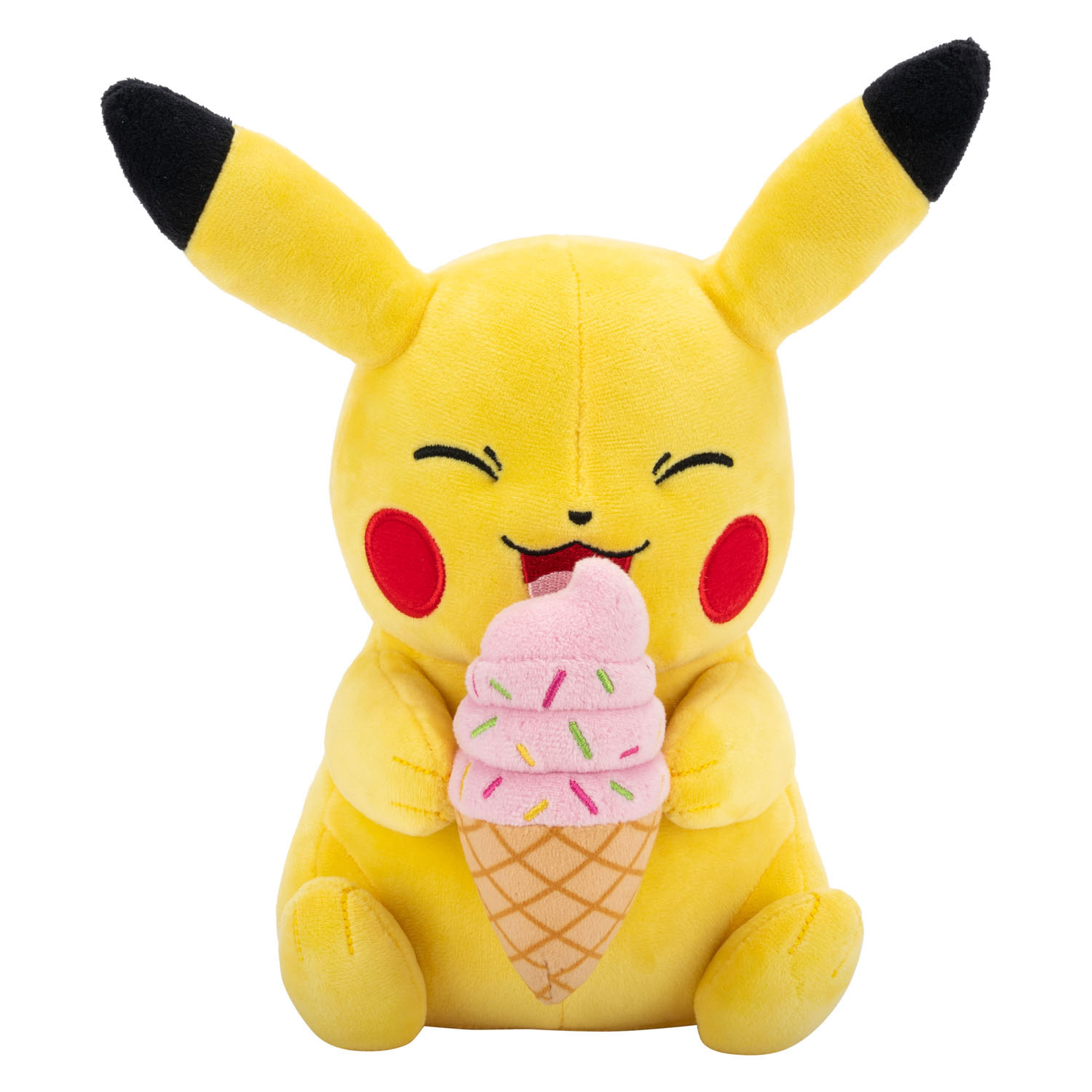 Pokemon Zomer Pikachu met IJsje Pluche Knuffel 20cm