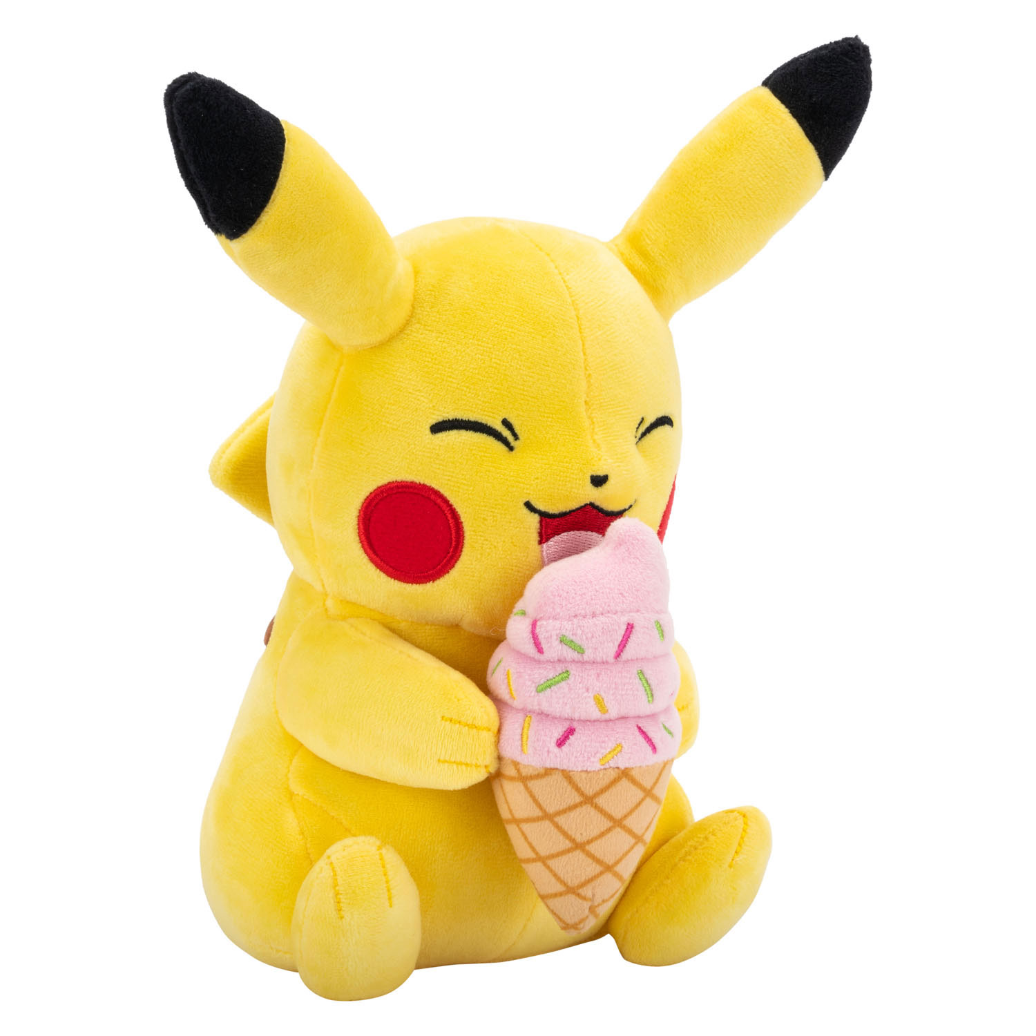 Pokemon Zomer Pikachu met IJsje Pluche Knuffel 20cm