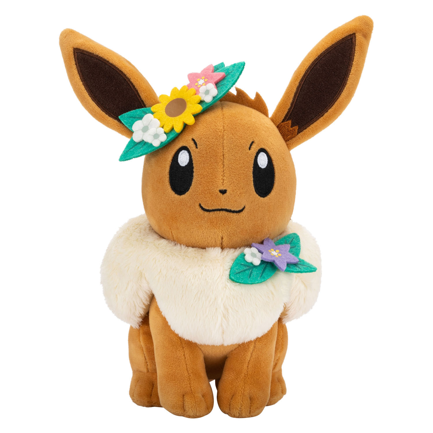 Pokemon Lente Eevee met Bloemenkrans Pluche Knuffel 20cm