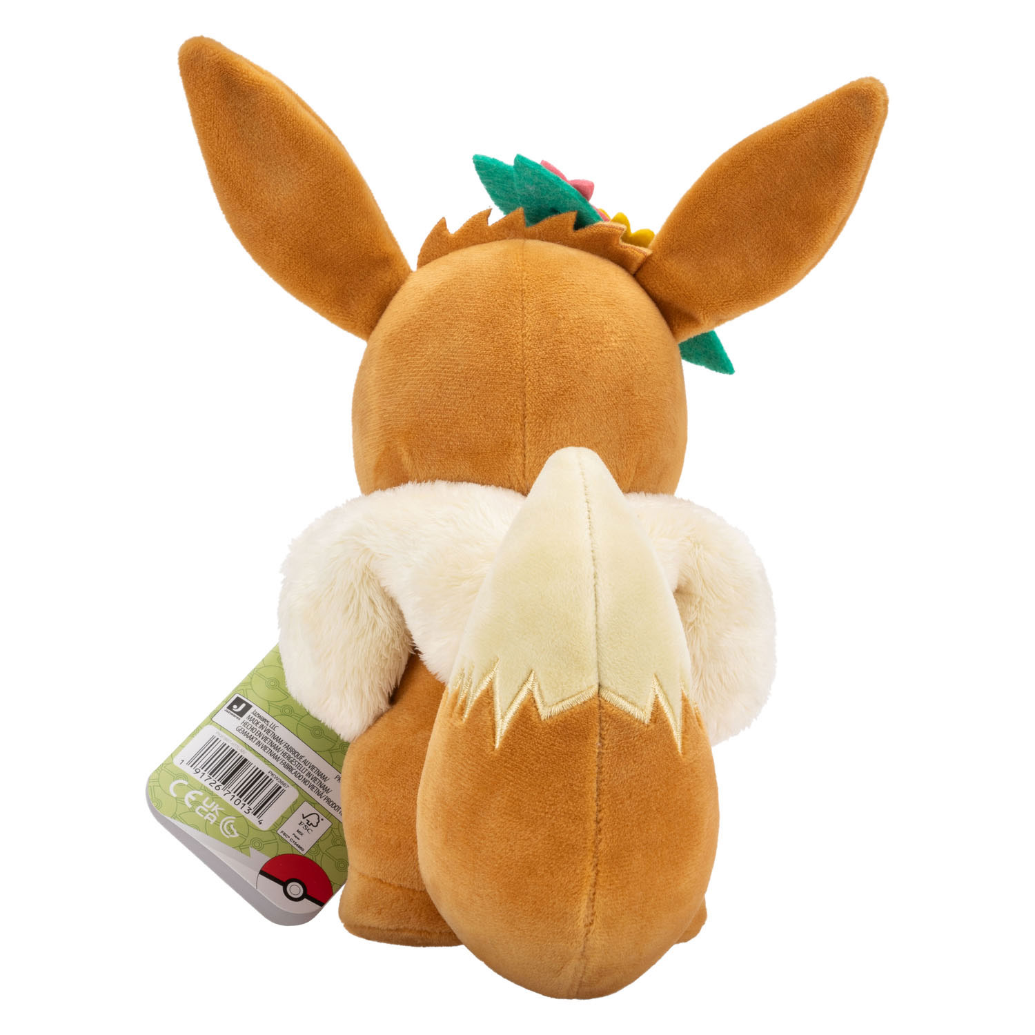 Pokemon Lente Eevee met Bloemenkrans Pluche Knuffel 20cm